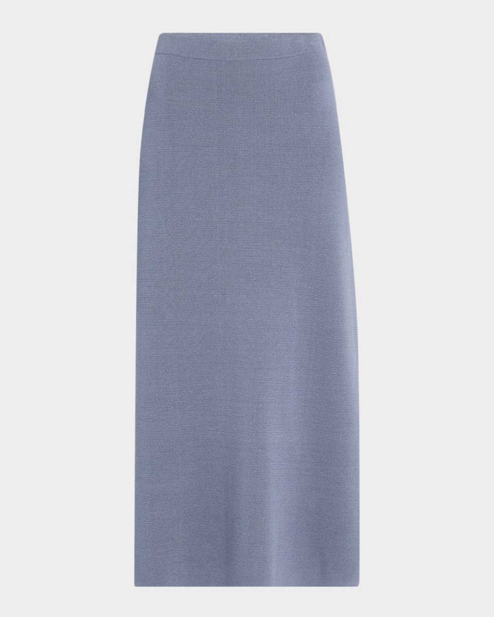 Roz Straight Viscose Midi Skirt